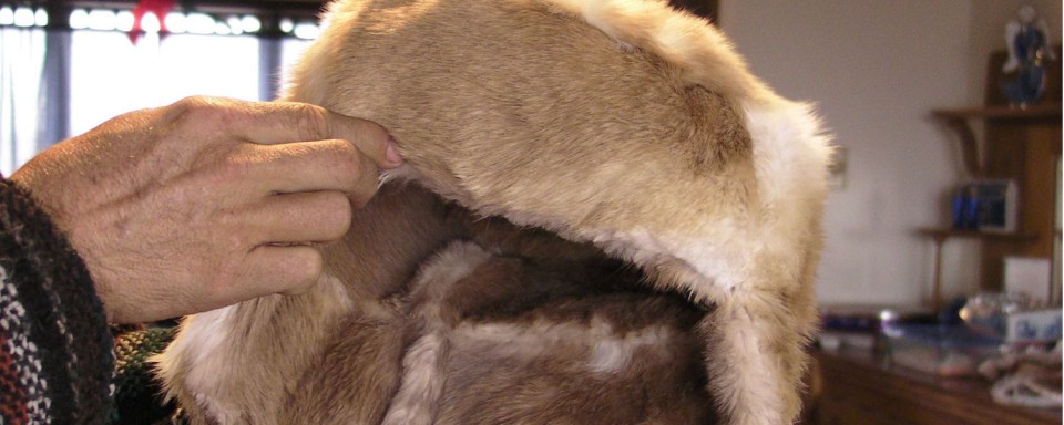 making a fur hat